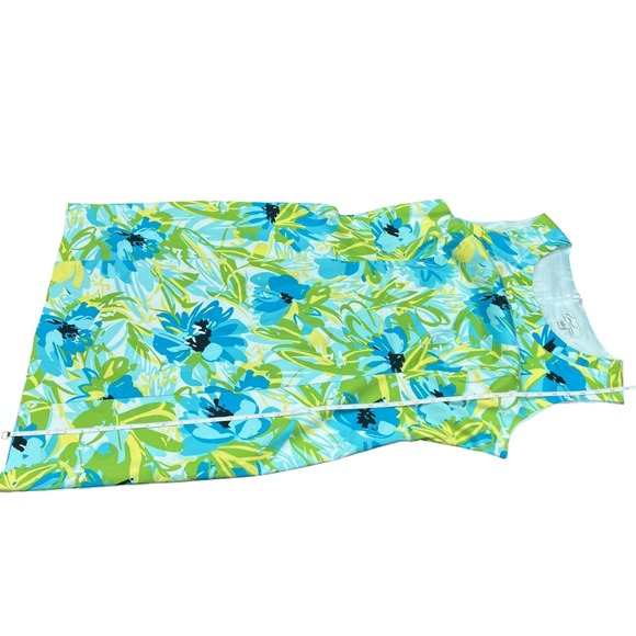 kim rogers midi length A-line dress cotton blend size 16 floral tropical - Picture 4 of 9